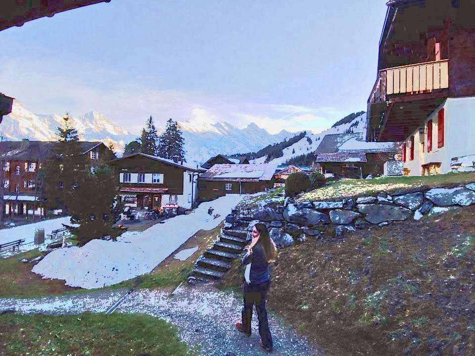 Swiss Alps Murren town