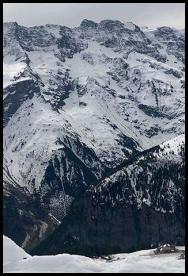 Swiss Alps Murren ski slope hike view