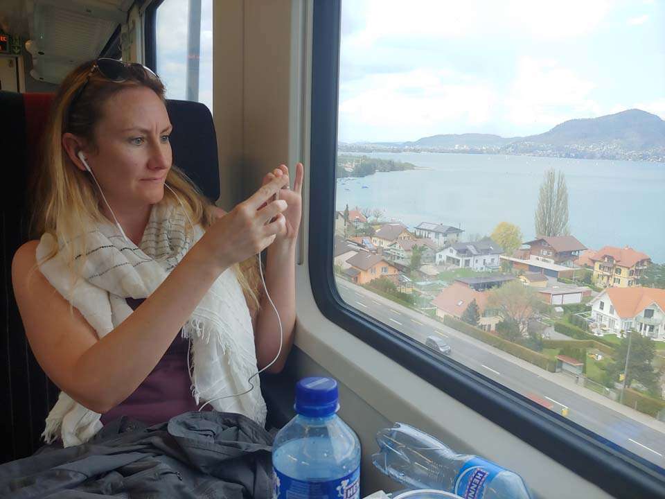 Switzerland travel Interlaken Thunersee train