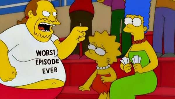 Simpsons worst episode ever Comic Book Guy