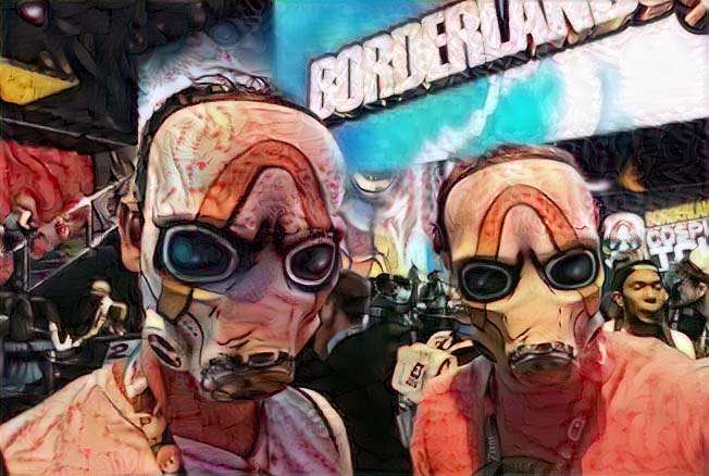 E3 2019 Borderlands 3 Psycho swag mask