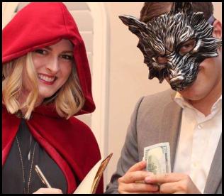 Halloween costume wolf red riding hood