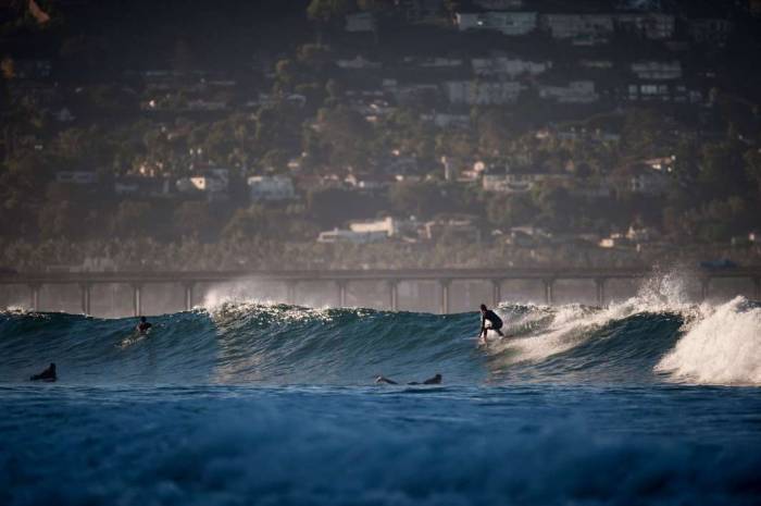 Surf Blacks beach La Jolla