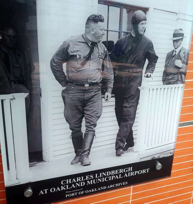Charles Lindbergh poster Oakland