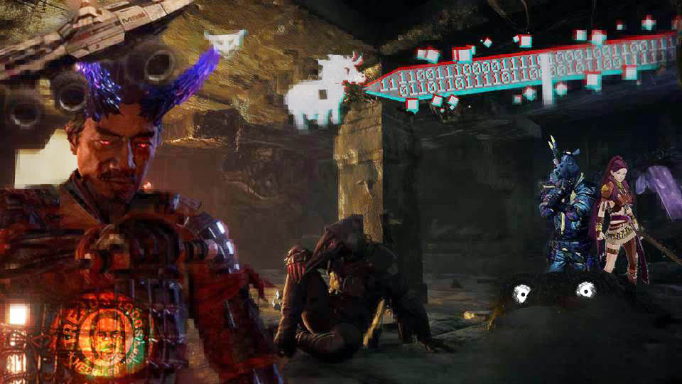 Collage screenshot Nioh Fire Emblem Mass Effect Borderlands Remnant Shadow Colossus