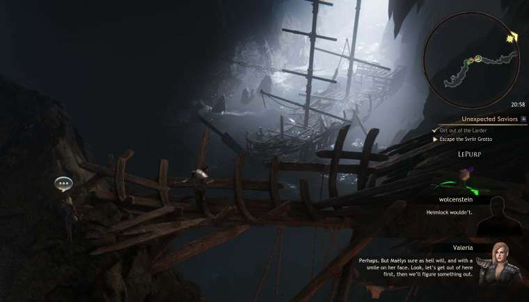 Wolcen shipwreck cave Valeria