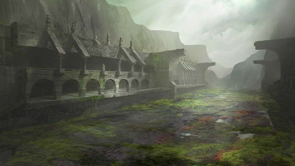 Shadow of the Colossus remaster concept art ruins