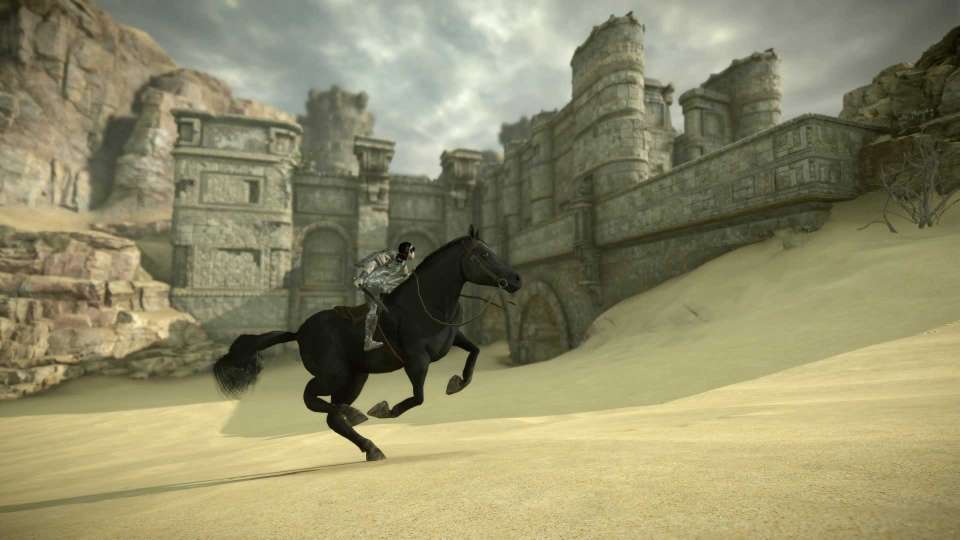 Shadow of the Colossus remaster ruins riding