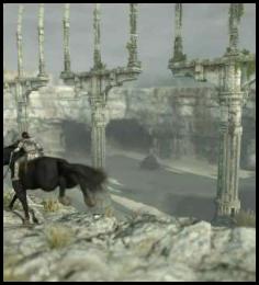 Shadow of the Colossus remaster bridge riding horse