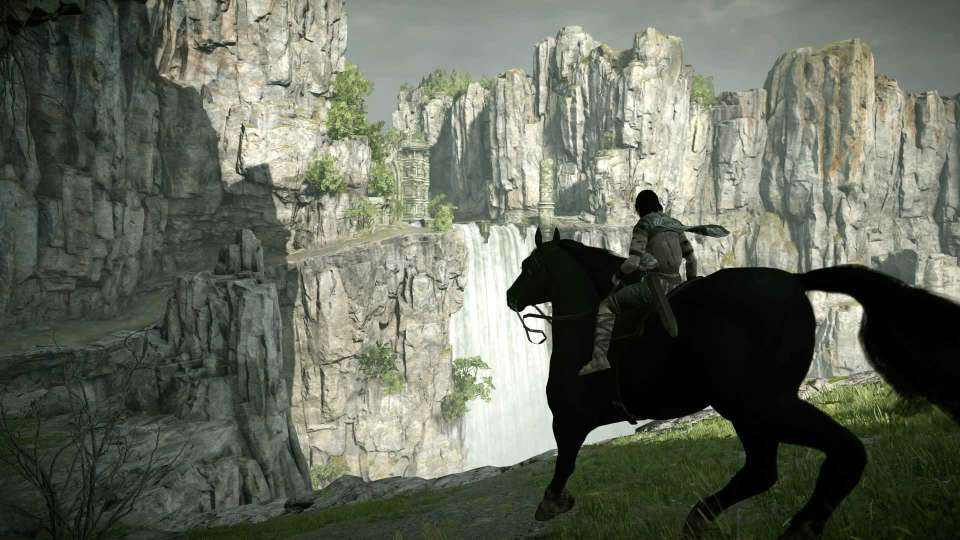 Shadow of the Colossus remaster waterfall