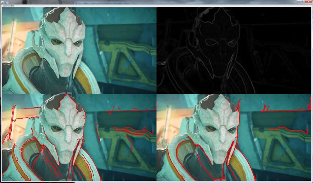 Graphics edge tracing Mass Effect