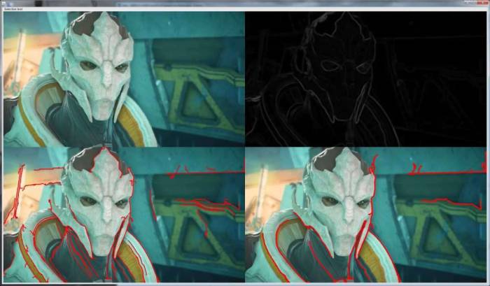 Graphics edge tracing Mass Effect