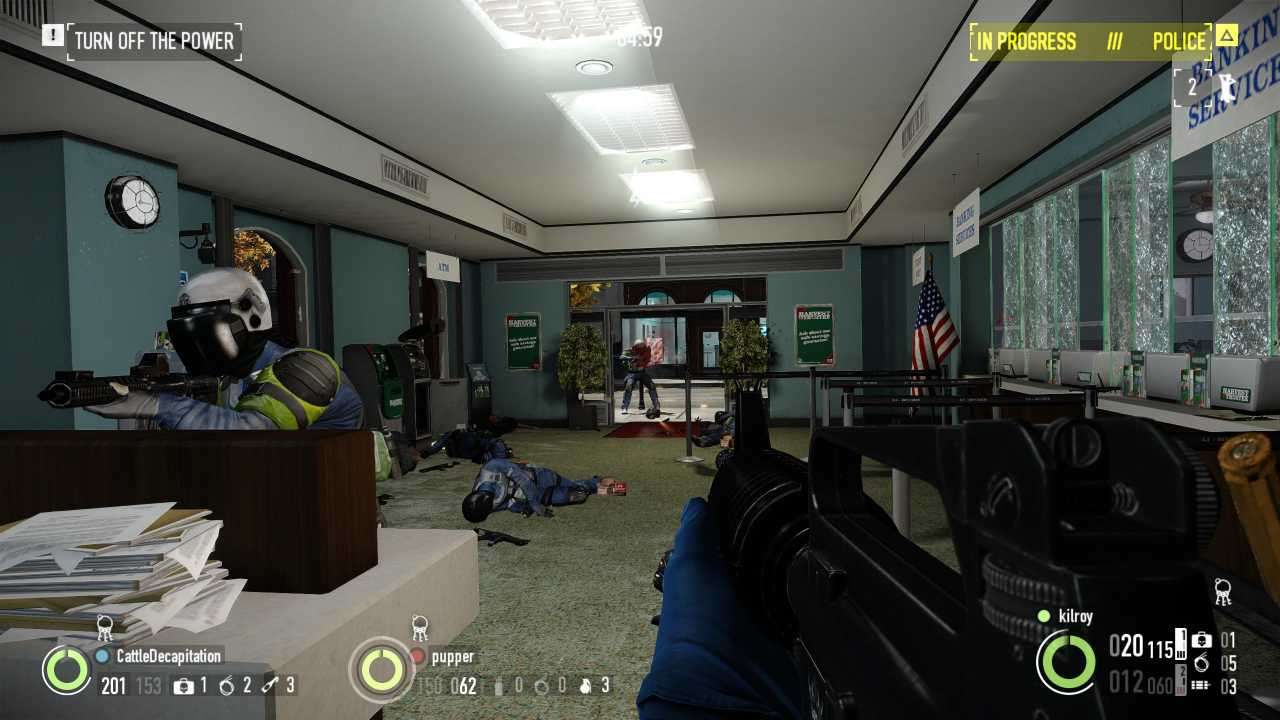 Payday 2 bank shootout police