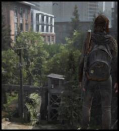 The Last of Us 2 Ellie Seattle wall view