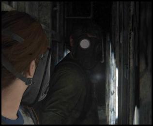The Last of Us 2 Ellie Joel wall sneaking