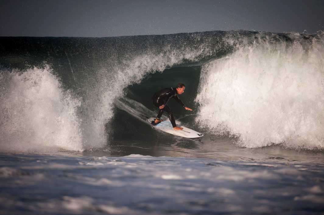 San Diego surf barrel wave
