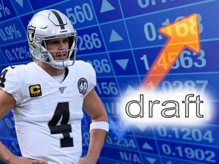 Stonks meme draft Derek Carr fantasy football