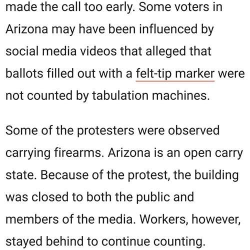 Contested election 2020 Arizona open carry