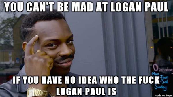 Influencer Logan Paul meme