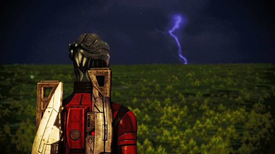 Mass Effect Legendary Liara lightning storm