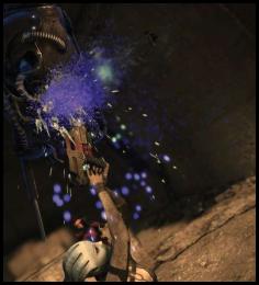 Mass Effect Legendary Liara shooting lifted thrall