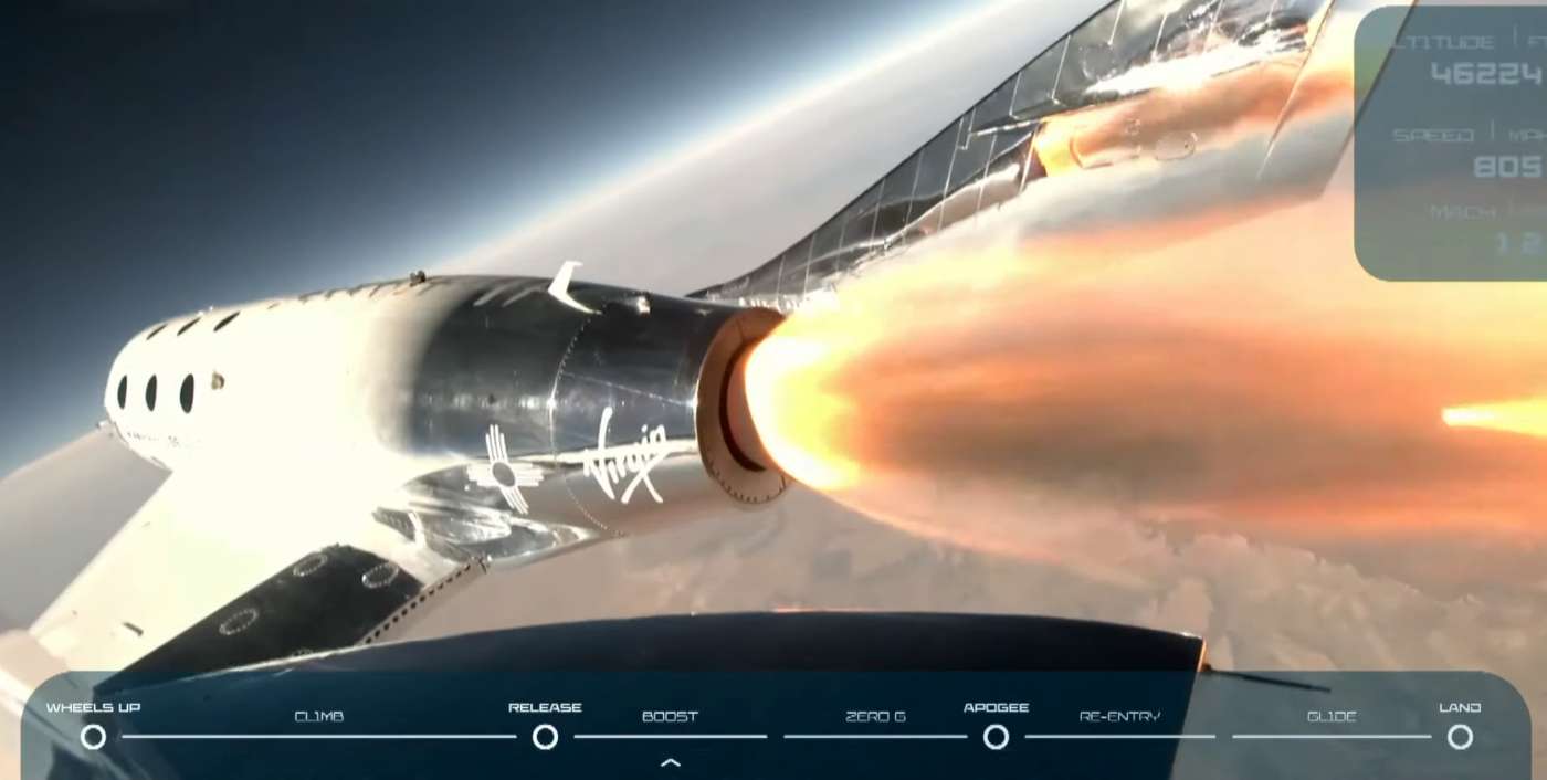 Virgin Galactic July 11 launch Unity boost rocket engine
