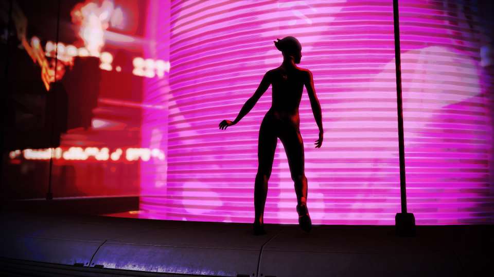 Mass Effect 2 Legendary Asari Afterlife silhouette dancer