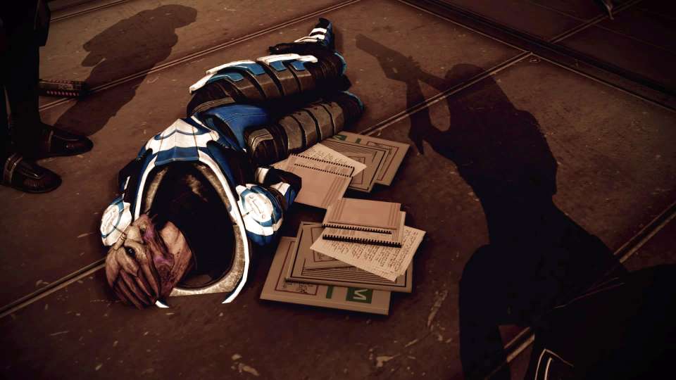Mass Effect 2 dead Blue Sun Turian