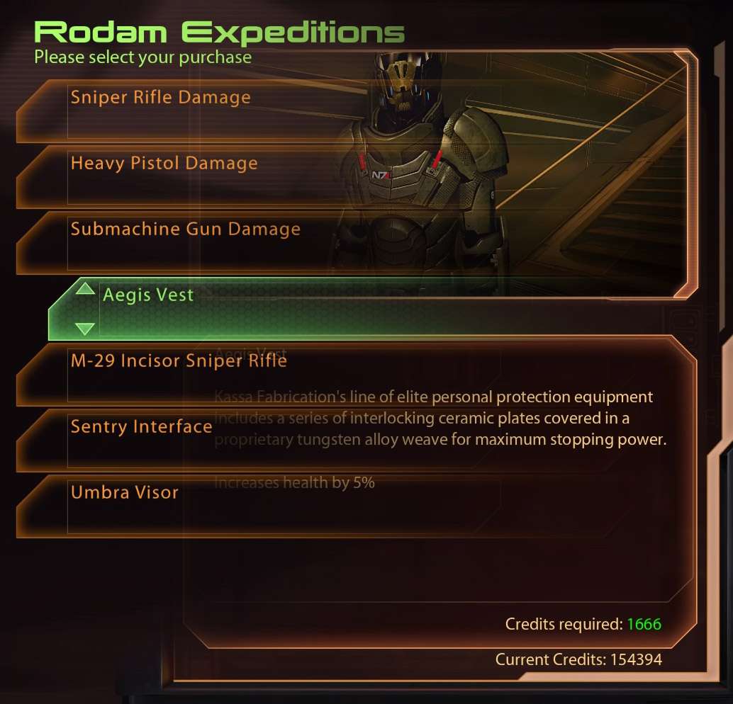 Mass Effect 2 shop Rodam Expeditions
