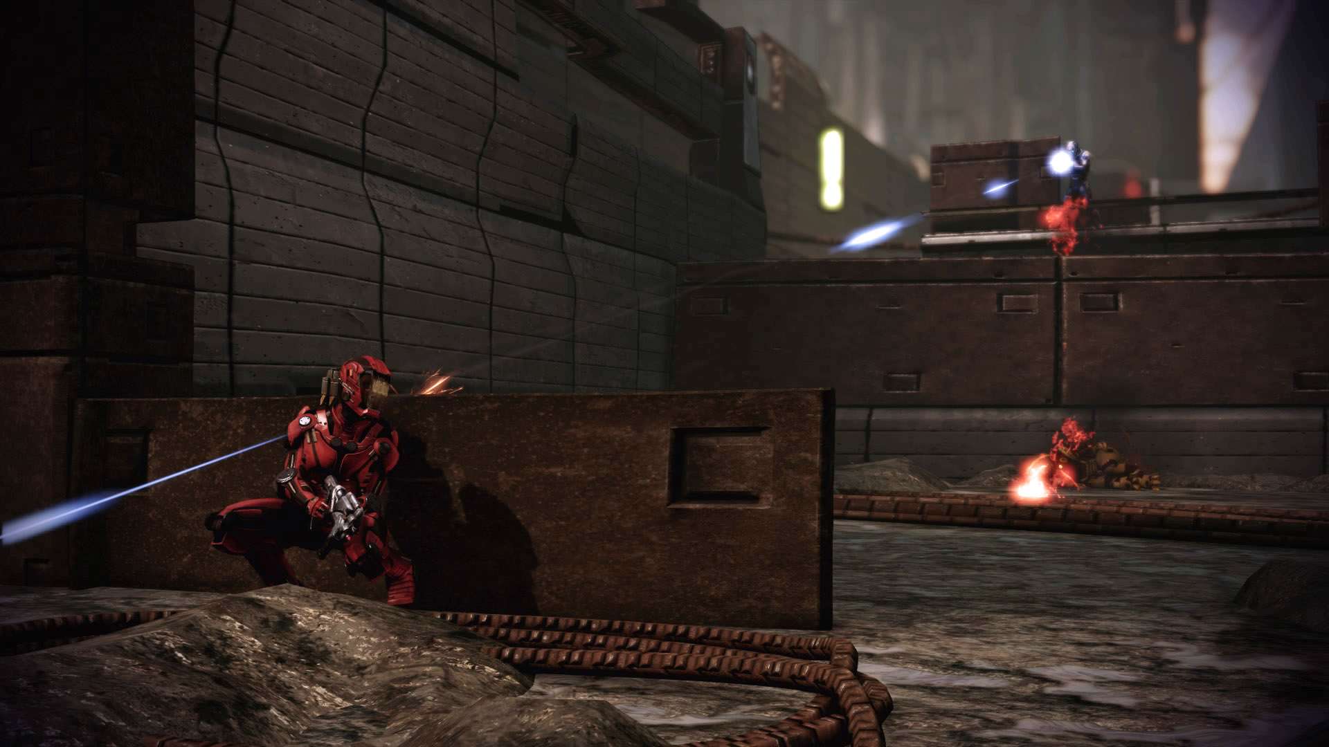 Mass Effect 2 Tuchanka Shepard cover sniper