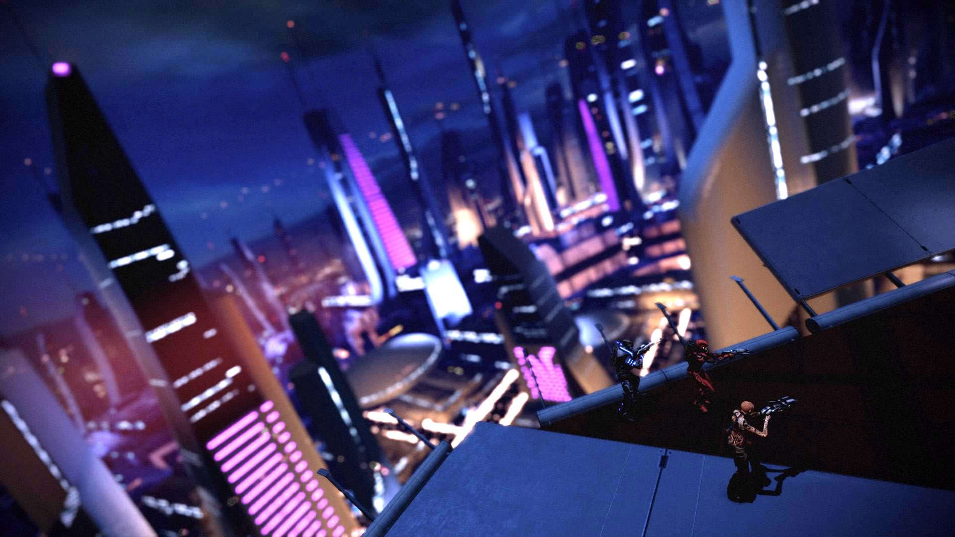 Mass Effect 2 Legendary Illium skyscraper Samara