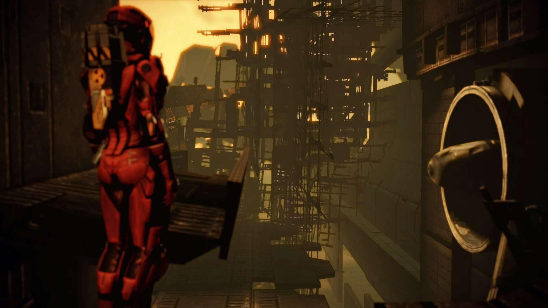 Mass Effect 2 Shepard nuke scaffolding