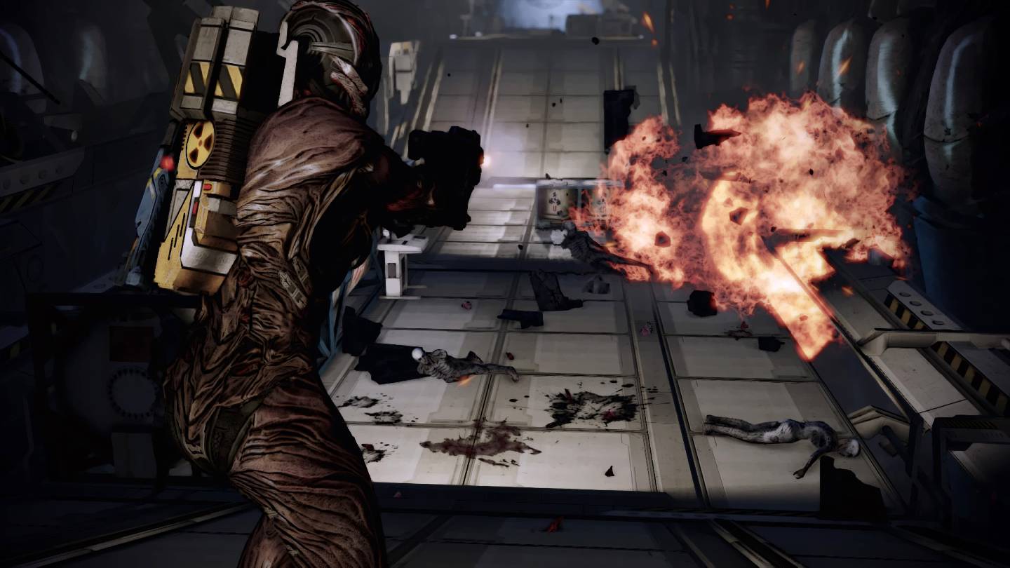 Mass Effect 2 Legendary Shepard combat explosion nuke
