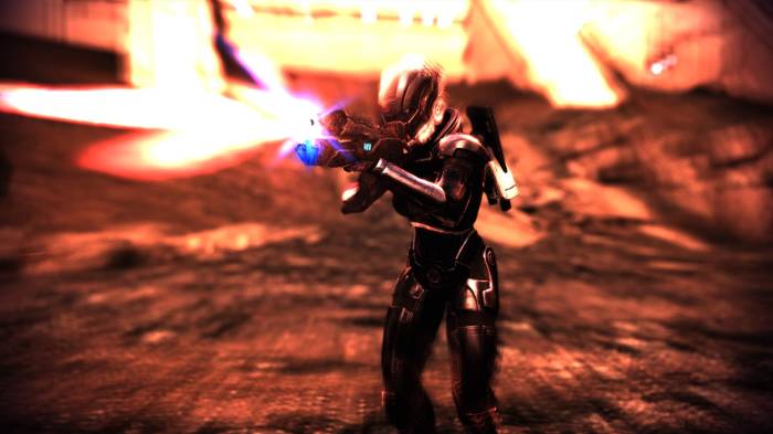 Mass Effect 3 Legendary Shepard Mars shooting