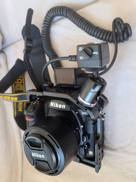 Nikon D850 Smallrig frame flash sync cable