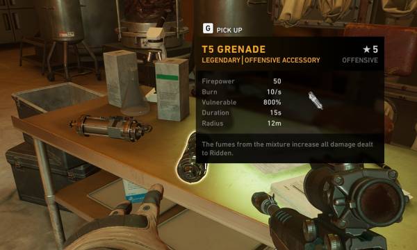 Back 4 Blood T5 grenade