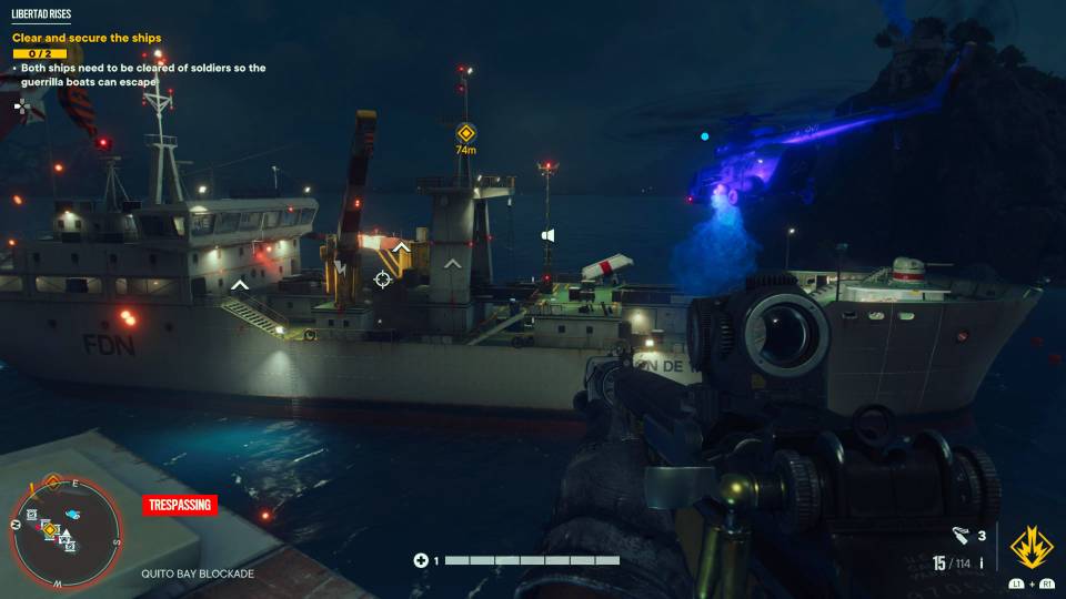 Far Cry 6 Libertad Rises helicopter ship raid