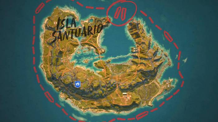 Far Cry 6 Isla Santuario map