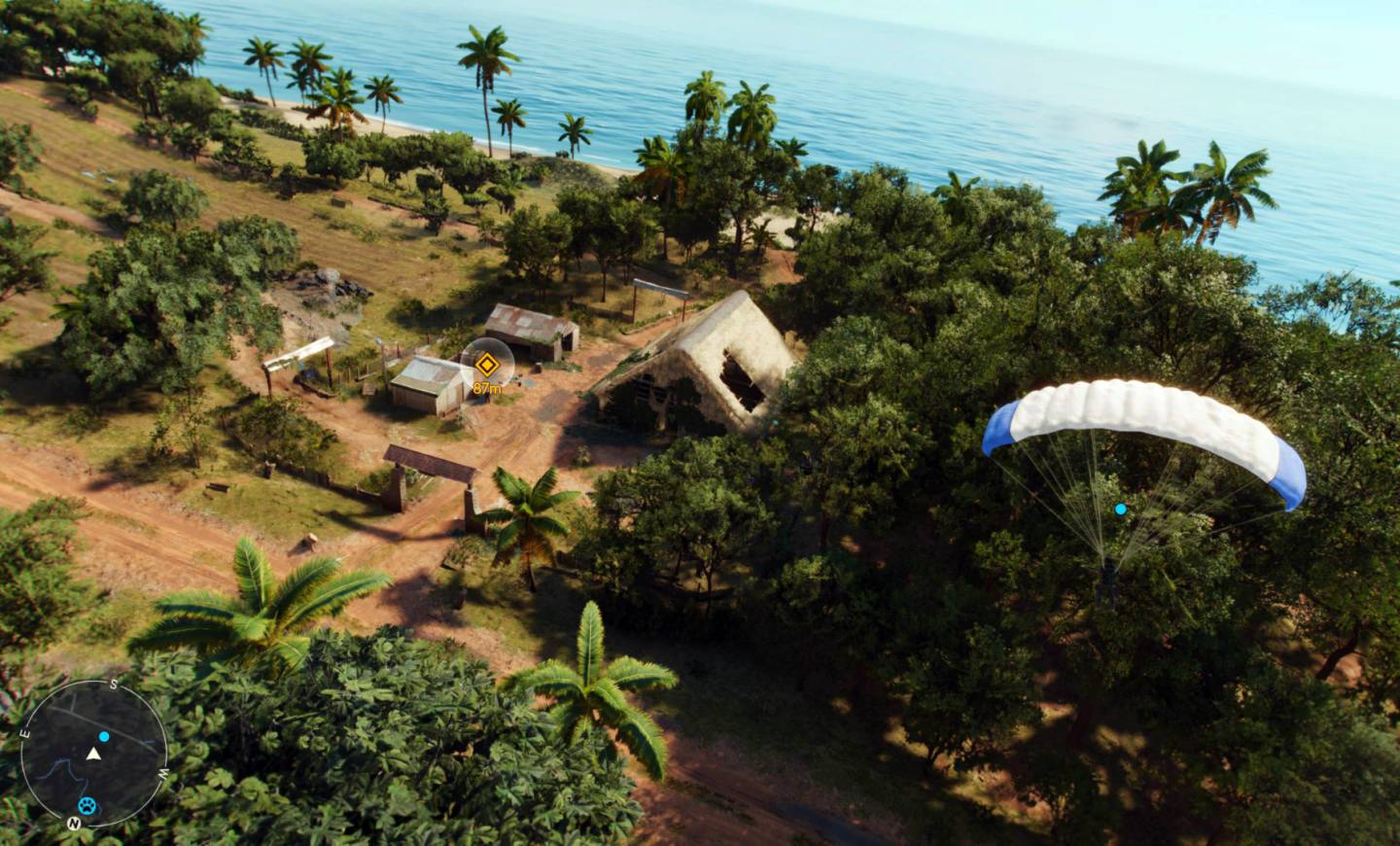 Far Cry 6 parachuting