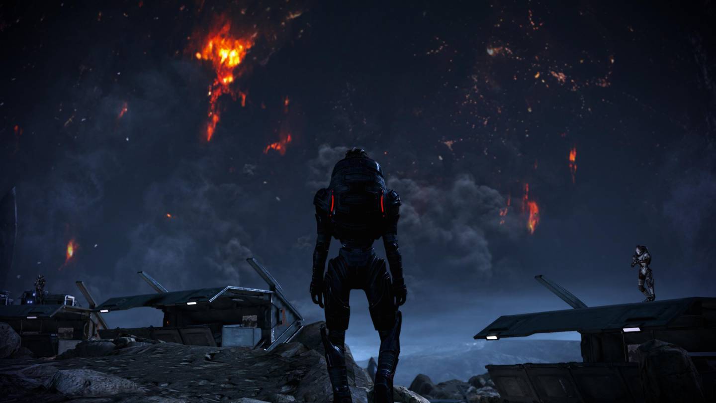 Mass Effect 3 Legendary Victus turian Palavan burning