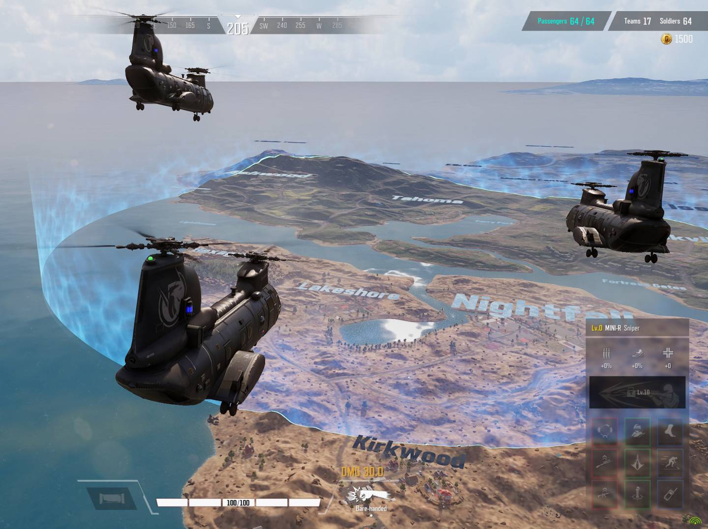 Super People map drop helicopters
