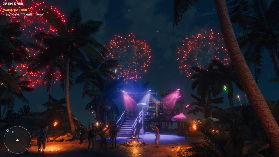 Far Cry 6 our right to party fireworks