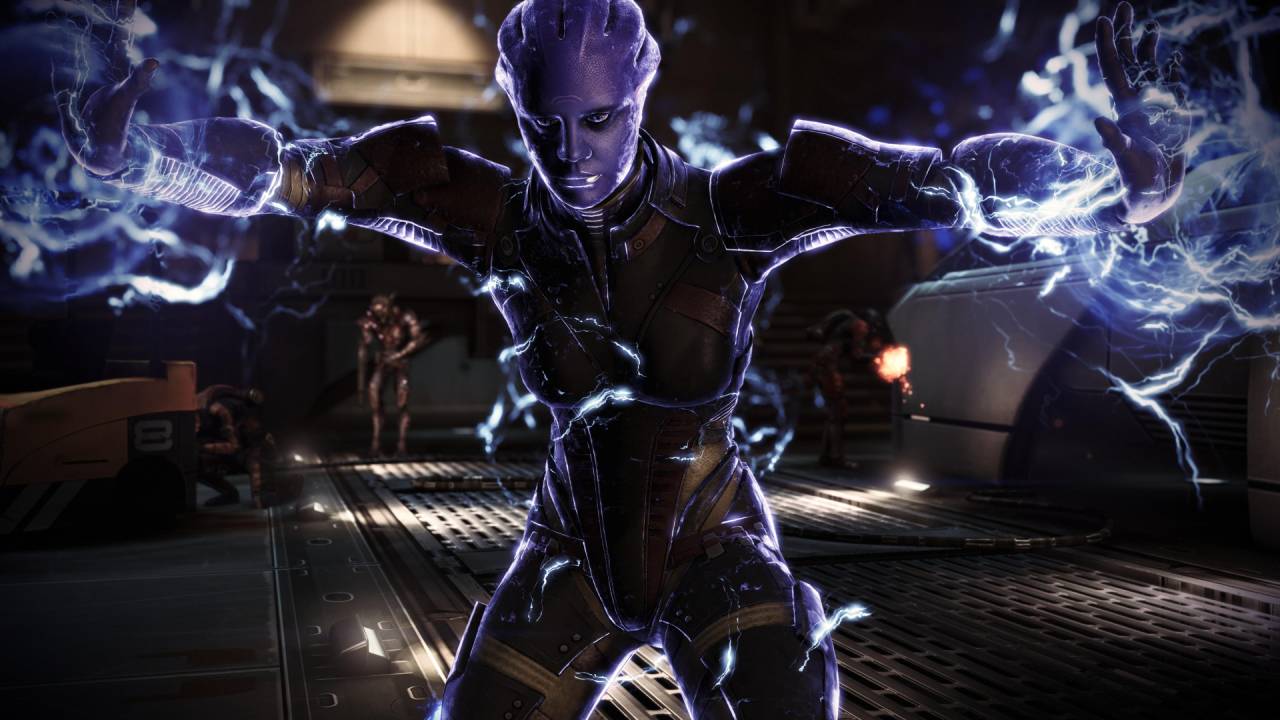 Mass Effect 3 Legendary Omega DLC asari using biotics