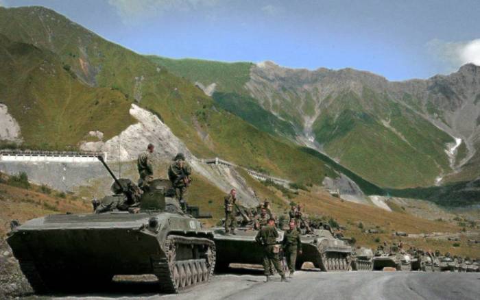 Russia Georga South Ossetia tanks