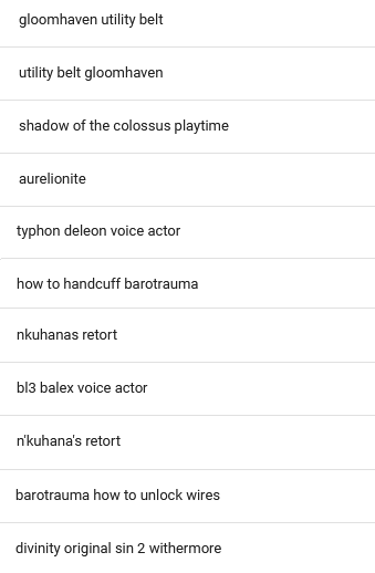 Google search impressions video game searches