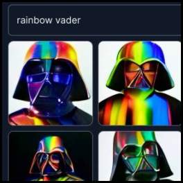 thumbnail craiyon dall-e mini neural network rainbow vader