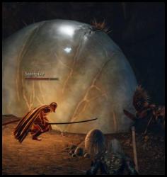 Elden Ring ant queen egg sack tunnels frightening