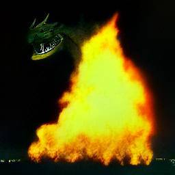 dall-e mini neural network mythical dragon fire