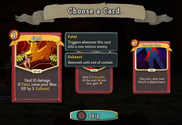 Slay the Spire post-combat card select