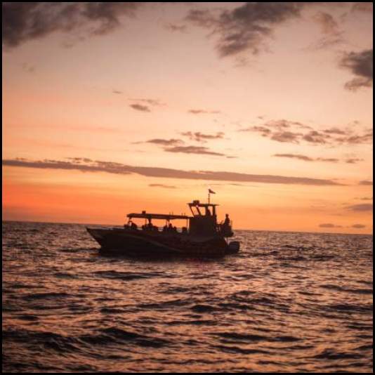 thumbnail Hawaii manta night dive boat sunset